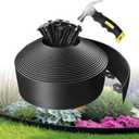 Kryonix Landscape Edging, Garden Edging 4 Inch Tall 100 FT Plastic Flexible with 100 Stakes for Gardens, Lawns, Landscaping, Flowerbeds