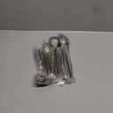 Silverware Set with black handle, Vanys 30 Piece Stainless Steel Cutlery Flatware Set, Kitchen Utensil Sets for 6, Tableware With Knife Spoons And Forks Set, Satin Finished Polished