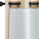 NICETOWN White Curtain Liner Panels - Black Out Drapes Liners for 45 inch Long Curtains, Thermal Insulated Curtains Liner for Windows (Set of 2 Panels, Each is 27" x 40", Greyish White)