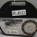 Snow-Chains Easy Install Tire-Chains, One-Pull Fit Design Tire Snow Chains for Passenger Cars, Sedan, SUVs, Emergency Winter Tire Traction Car Tires 215 225 235 245 255 275 - Set of 2 (KN130)