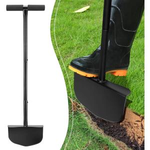 43inch Edger Lawn Tool - Manual Lawn Edger - Border Edger, Half Moon Lawn Edger with T-Grip for Lawn, Garden or Sidewalk