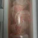 Coquette Cute Pink Bow Glass Cups with Lids and Straws, Aesthetic Iced Coffee Cup, Girly Preppy Design Tumbler Mug, Birthday Valentines Christmas Gifts for Women, Teen Girl Gifts Trendy Stuff