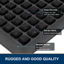 Smiry Front Door Mat Outside Entrance, Heavy Duty Natural Rubber Doormat, Non Slip, Trap Dirt and Moisture, Easy Clean, Low Profile Welcome Floor Mats for Indoor Outdoor Entry, 47x32 Inch, Black