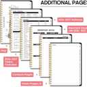 2026 Planner, Weekly and Monthly Calendar Planner Book, January 2026 - December 2026, Hardcover Spiral Planner with Monthly Tabs, Notes Pages, Perfect for Women & Men, A5 (6.4" x 8.5") - Bird