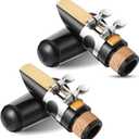 2 Sets Clarinet Mouthpiece kit Reeds 2.5 Mouthpiece Kit with Ligature Plastic Cap Bb accessory ligature Strength Reeds for Clarinet Use Replacement Supply