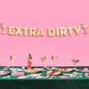 xo, Fetti Extra Dirty Martini Gold Foil Banner - 5 Ft. | Bachelorette Decoration, Birthday Party Sign, Casino Decor, Girl Cocktail Backdrop, Vegas Photo Booth Background