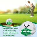 Dad Gifts for Fathers Day - Golf Gifts for Men, Funny Father's Day Birthday Handmade Crochet Golf Ball Accessories Gift for Dad Father Golfers Daddy Papa from Daughter Son, Best Dad by Par