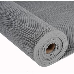 jxgzyy Commercial Drainage Mat PVC Non Slip Wet Area Commercial Floor Mat 3x16.4 Ft 0.22'' Thick Pool Drain Floor Mat Roll for Restaurant Bars Bathroom Patio Outdoor Indoor Rug (Grey)