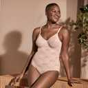 Bali womens Lace Shapewear, Faja Body Shaper, Lace 'N Smooth Firm-control Shapewear for Women, Built-in Bra (38DD, Rosewood)