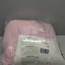 JOLLYVOGUE Queen Comforter Set 7 Pieces, Pink/Ivory Bed in a Bag Comforter Set for Bedroom, Bedding Comforter Sets with Comforter, Sheets,Ruffled Shams & Pillowcases (Queen(88"x 88"))