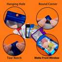 400 Pack 4 Sizes Resealable Mylar Holographic Bags Food Storage Smell Proof Bags with Front Window, Zipper Foil Packaging Pouch for Sample Jewelry Small Business (Black,3x4.7,3.1x5.5,4x 6,4.7x 7.9in)