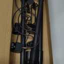 Adjustable Over-The-Door Garland Hanger, Heavy Duty Wreath Hanger for Front Door, No Nails or Screws Damage-Free, Fits Standard Door Frame Depths 34-42 Inch, Black