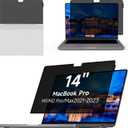 Yamaya Laptop Privacy Screen MacBook Pro 14 inch 2021~2023 (M1 Pro/M1 Max/M2 Pro / M2 Max A2779/A2442),Removable Computer Screen Privacy Shield for Mac 14Inch