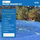 Pool Cover Drainer Kit for Above Ground Swimming Pools by Aquatix Pro, Premium Pool Cover Siphon with 16 Feet Hose & Pump, Suitable for All Coverings, Quick and Easy Water Drainage