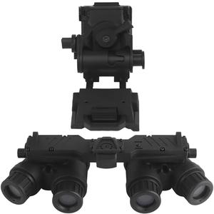 Tactical Airsoft Hunting Dummy Night Vision Goggles with Helmet Mount for PVS15/PVS18/GPNVG18, No Function Binoculars Night Vision Cosplay Prop (Black)