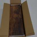 upsimples Floating Shelves for Wall, Wall Shelves for Decor Storage Set of 6, Wall Mounted Wood Shelf for Bedroom, Living Room, Bathroom, Kitchen, Picture Ledge Shelf, Brown (15.7in)