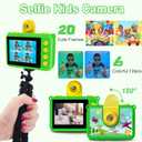 Pool Toy & Kids Underwater Camera 99FT Waterproof Kid Action Camera 1080P Video&20MP Photo with Flip Lens, Includes 32GB Card for Diving Swimming Beach Snorkeling.Birthday Gift for Boys - GKTZ