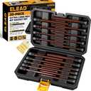Extra-Long Allen Hex Bit Socket Set: 20-Piece 3/8 Inch Drive, 150mm S2 Steel, Standard SAE & Metric (1/8-Inch - 7/16-Inch, 3-12mm) for Impact Drills and Ratchet Wrenches