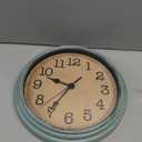 Wall Clock, 9 Inch Silent Wall Clocks Battery Operated, Decorative Clocks for Kitchen Living Room, Bedroom (Teal)