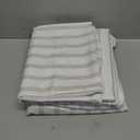 Amazon Basics Lightweight Super Soft Easy Care Microfiber 4 Piece Bed Sheet Set with 14-Inch Deep Pockets, Queen, Taupe Stripe, Striped