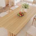 VEELIKE Natural Beech Wood Contact Paper for Countertops Waterproof Peel and Stick Thick Wood Wallpaper 24''x118'' Removable Self Adhesive Wood Grain Contact Paper for Cabinets Desk Furniture Counter