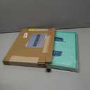 GUOZI Collapsible Storage Box, Decorative Memory Box with Lid & Metal Reinforced Corners, Cardboard File Bin with Handles, Organizer Gift Box for Keepsake Toy Photos Office Nursery Wardrobe Bookshelf (35*25*17.5cm, Light Blue)