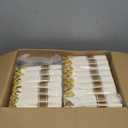 Zcaukya 350 PCS Gold Plastic Dinnerware for 50 Guests, Elegant Disposable Utensils Set with 100 Plates, 50 Pre-Wrapped Napkins, 50 Cups, 50 Spoons, 50 Forks and 50 Knives for Birthday Parties Weddings