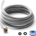 Dehumidifier Hose for Drainage 3/4" FHT, with Premium Brass Connectors (10FT)