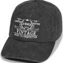 Birthday Gifts for Him Her, Unique Gifts for for Men Women, Vintage Hat (01.black)