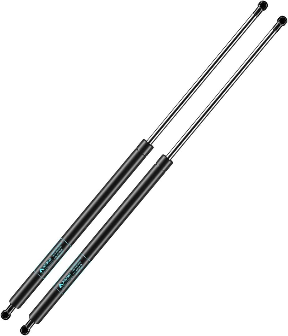 ARANA 36 inch 50 lbs Gas Struts, C16-10198 36'' 50 Pounds Gas Shocks Lift Lid Supports with 13mm Metal Ball Socket for Truck Bed Cover RV Bed Travel Trailer Awning Cellar Door(Fit 45-55 lbsLid), 2Pcs