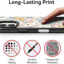 Bouvardia for iPhone 16 Case, Cute Design for Women & Girls, Protective & Aesthetic, Floral Theme - Flowers Blossoming (Gray Bumper)