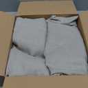 jinchan Blackout Linen Textured Curtains for Living Room Darkening Curtains 84 Inch Length 2 Panels Set Greyish Beige Drapes Thermal Insulated Light-Blocking Drapes for Bedroom Privacy Protection 52"W