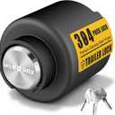 Trailer Lock, Fits 2 5/16 Inch Coupler, Upgraded Stainless Steel Puck Lock, Heavy-Duty Trailer Hitch Locks, Designed for Trailer, RV and Boat