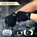 ATERCEL Workout Gloves for Men and Women, Exercise Gloves for Weight Lifting, Cycling, Gym, Training, Breathable and Snug Fit (Black, S)