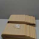 15PC Jute Stair Treads for Wooden Steps-Stairs Carpet Non Slip-Peel and Stick Stair Treads Indoor, Adhesive Staircase Step Treads Residue Free, Durable Natural Stair Runner Rug, 8"x30" Beige