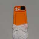 SSLOTSCASE for iPhone 17 Pro Max Case with Card Holder & Camera Stand & Kickstand & Slide Camera Lens Cover & Wallet, Military-Grade Heavy Duty Phone Case Cover for iPhone 17 Pro Max 6.9'', Orange