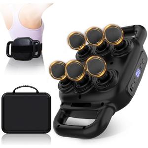 Six Head Massage Gun with 50 Adjustable Intensities & 9 Modes, Massage Gun for Back, Leg, Muscle Pain Relief, Ideal Gifts for Friends and Parents