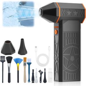 Upgrade Snow Whiz Turbo Blower,Suptruck Frostblazer Thermal Snow Blower,130,000RPM Mini Turbo Snow Blower,Portable Car Snowwith Efficient Turbine Tech, Car Windshield Defrost, Snow Removal (1 Set)