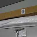 UNISHADES no Drill Cordless Roman Shades for Windows, 29" W 64" H - Light Filtering - Linen - White