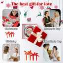 HWRHTR Stained Glass Window Hanging - Red White Santa Claus Suncatcher for Doors Home Christmas Decoration Winter Sun Catcher Thanksgiving New Year Birthday Gifts for Women Men Mom Nana Girl 7.8 in