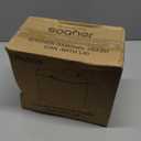 Compost Bin Kitchen for Countertop or Under Sink, 2.6 Gallon Hanging Small Trash Can with Lid, Garbage Can for Cabinet Door, Indoor/outdoor Food Waste Bin for Kitchen, Bathroom, RV, Office, White