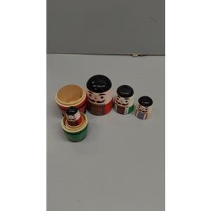 Nesting Dolls Russian Matryoshka Wood Stacking Dolls for Kids Handmade Toys (Guardian)