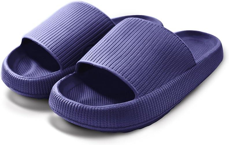 Cloud Slides For Women And Men - Comfy Non Slip Indoors Slippers For Shower Spa Pool College Outdoors Slides - Soft And Cozy Open Toe House Sandals Thick Soles 290