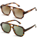 livho Trendy Polarized Square Aviator Sunglasses Women Men Square Eyewear Frame, Retro Sun Glasses for Women Men 2025 Shades