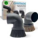 2PACK Horse Hair & Plastic Bristles Brushes for Shop Vac 2-1/2'' - Vacuum Accessories for Shop Vac 2-1/4'' Compatible with Rigid Shop-Vac VacMaster Craftman, Vacuum Attachments for Car Detailing