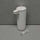 Automatic Foaming Soap Dispenser, 4-Level Adjustable Electric Foam Hand Soap Dispenser, USB Rechargeable Touchless for Bathroom Countertop, Kitchen, 13.5oz, Wall Mounted(White)