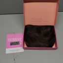 UDU Hair Topper 20inch Ombre Highlight Synthetic Wig Clip In Toppers with Fringe Bang for Women with Thinning Hair Adding Volume