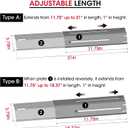 Unicook Adjustable Grill Burner Covers for Gas Grill, Porcelain Steel Heat Plate Shields, BBQ Heat Tents, Heavy Duty Flame Tamer, Barbecue Replacement Parts, Extends from 11.75" up to 21" L, 6 Pack