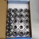 Set of 20, 14x1.5mm OEM Style Factory 1.85 Inch 7/8 22mm Hex Mag Washer Lug Nuts Compatible with Sequoia Landcruiser Tundra Lexus LX (Chrome)