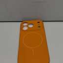 Miracase Magnetic for iPhone 17 Pro Case, Compatible with MagSafe, Integrated Silicone Camera Control Cover, 3.0mm Thicken Shockproof Drop Protection Phone Case for 17 Pro,Orange